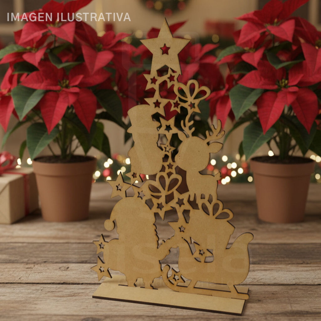 Arbol con figuras ilustrativa